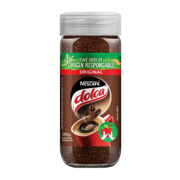 Café Instantáneo Frasco Dolca Original NESCAFE 170gr